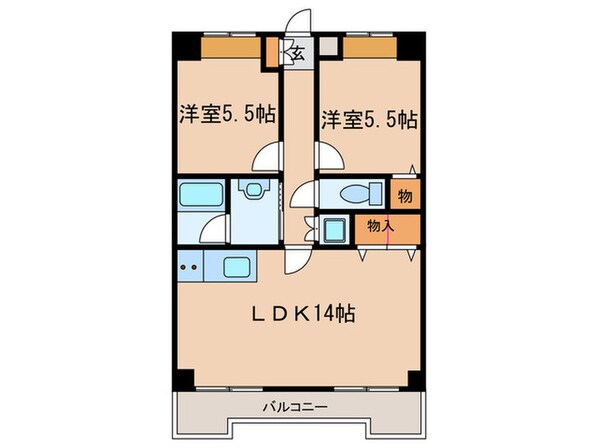 リンデンハイム赤塚の物件間取画像